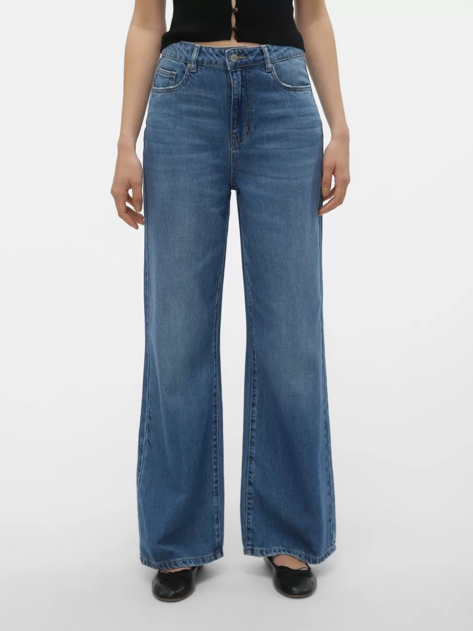 Jeans | Basics^VERO MODA VMKATHY Vid Passform Jeans Medium Blue Denim