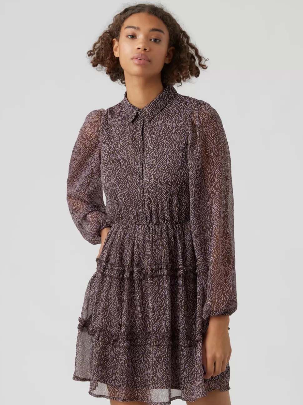 Klänningar^VERO MODA VMKAYA Kort Klänning Coffee Bean
