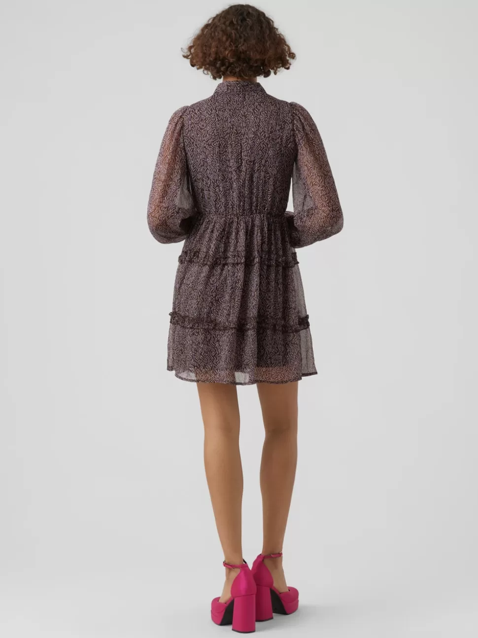 Klänningar^VERO MODA VMKAYA Kort Klänning Coffee Bean