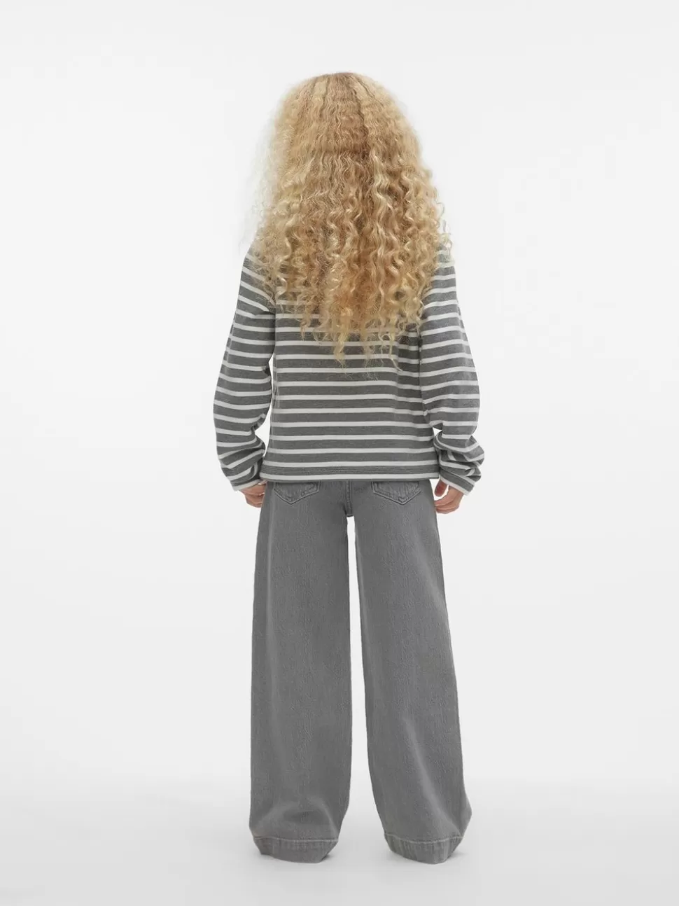 Jeans | Underdelar^VERO MODA VMKENYA Hög Midja Vid Passform Jeans Medium Grey Denim