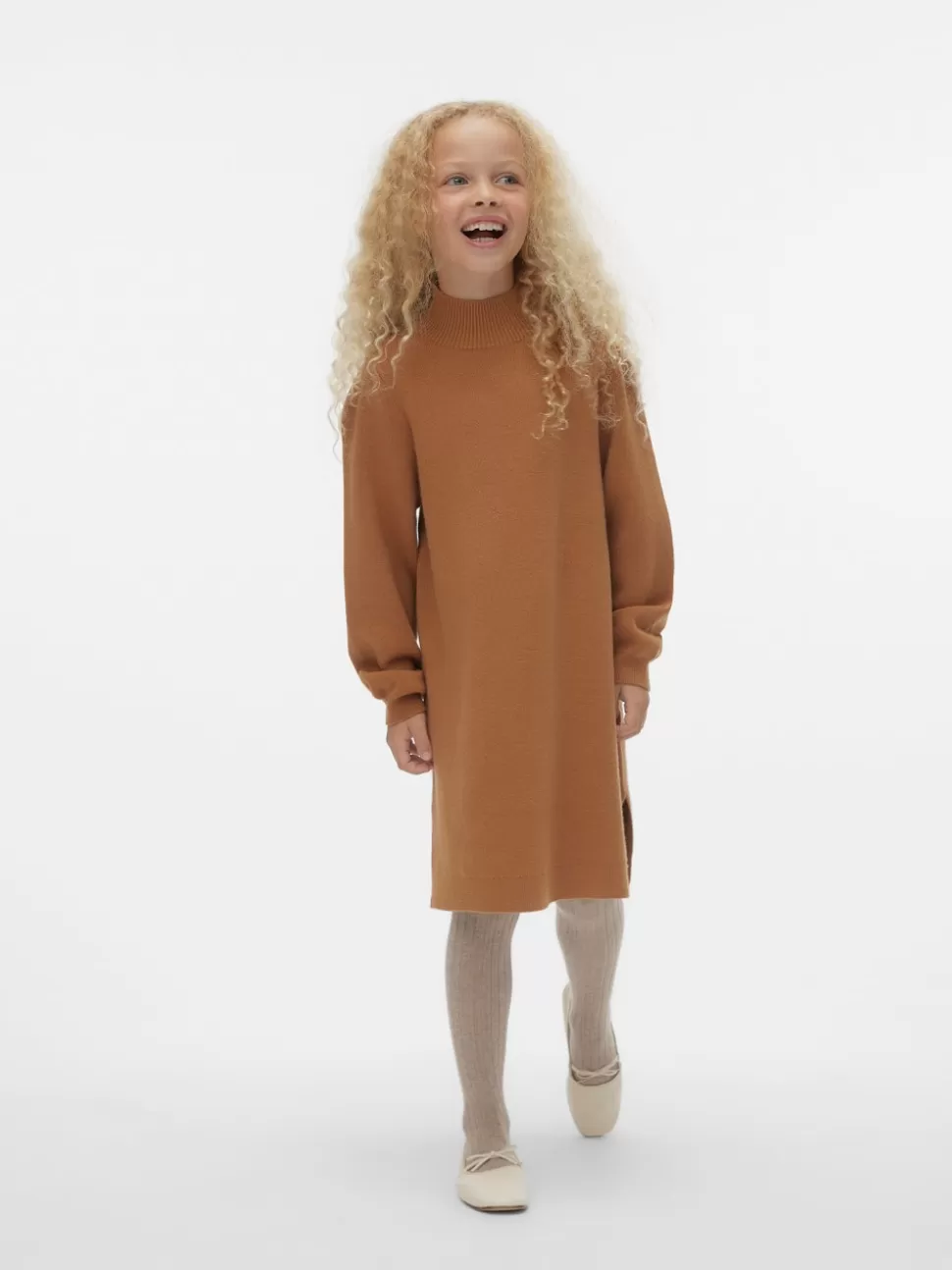 Toppar | Stickat^VERO MODA VMKENYA Pullover Tobacco Brown