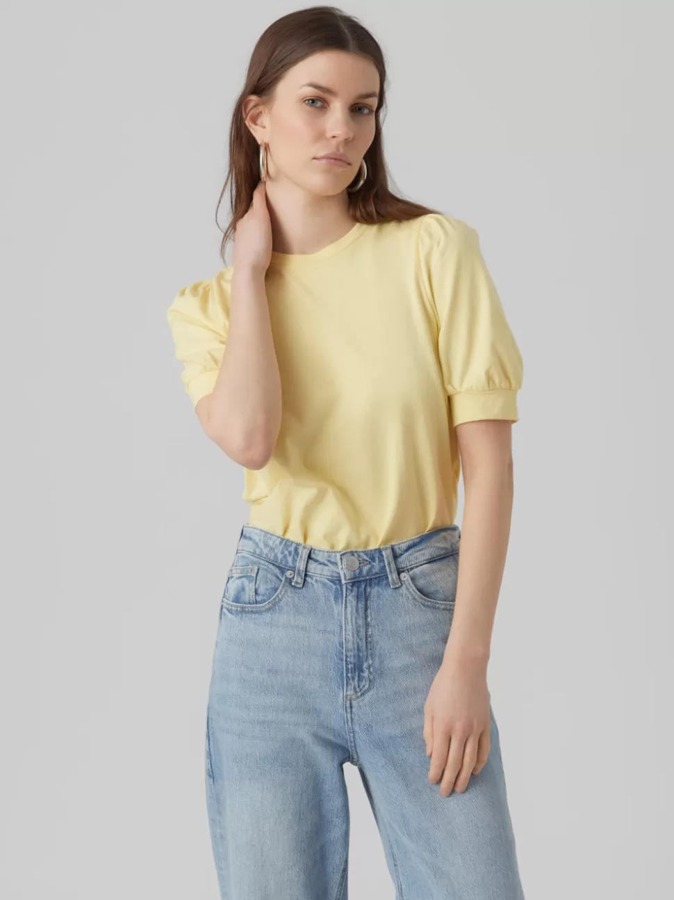 Toppar^VERO MODA VMKERRY T-shirt Lemon Meringue