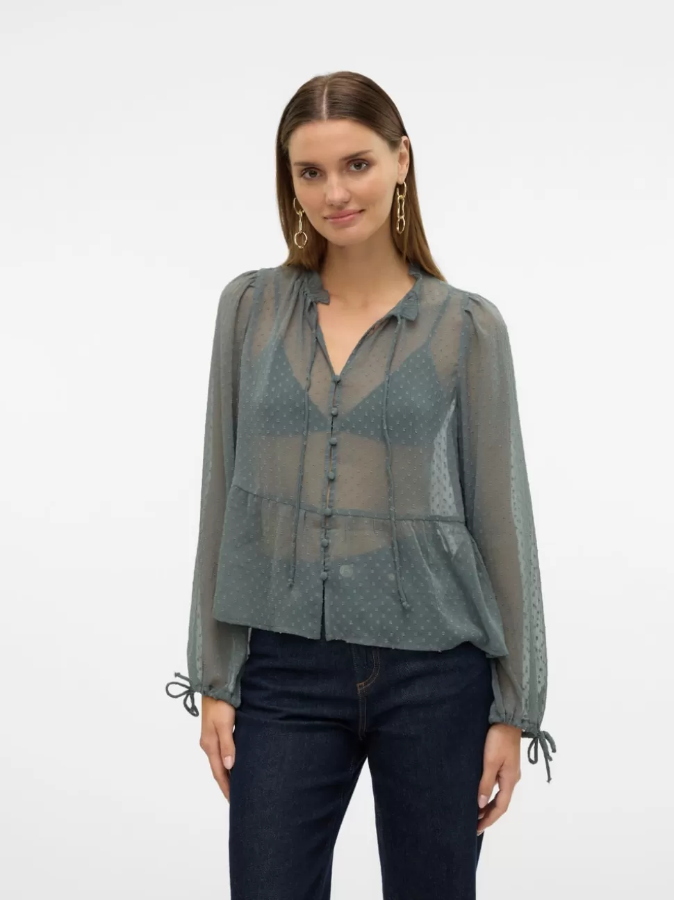 Skjortor | Toppar^VERO MODA VMKIA Skjorta Balsam Green