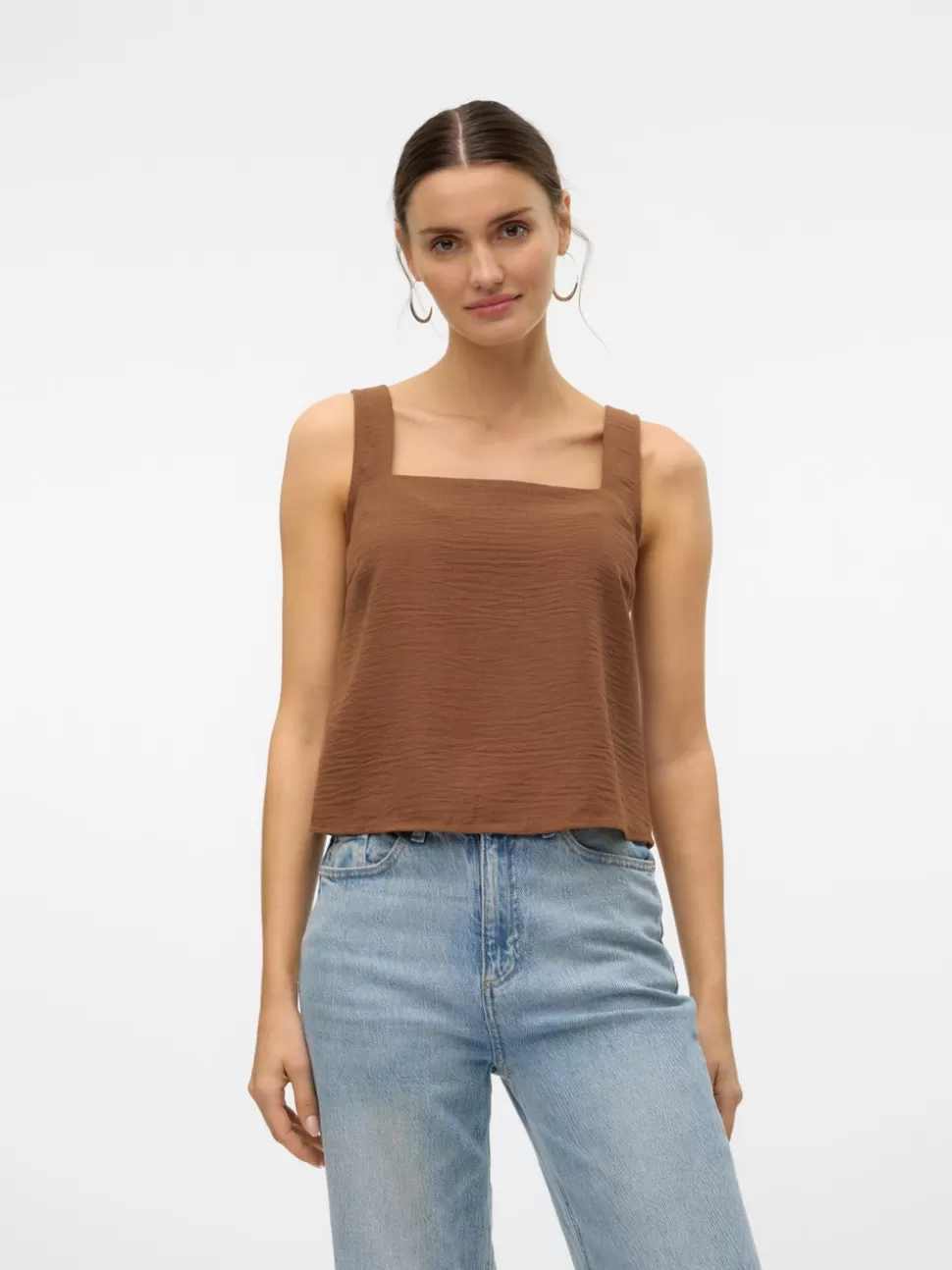 Toppar^VERO MODA VMKITA Topp Cocoa Brown