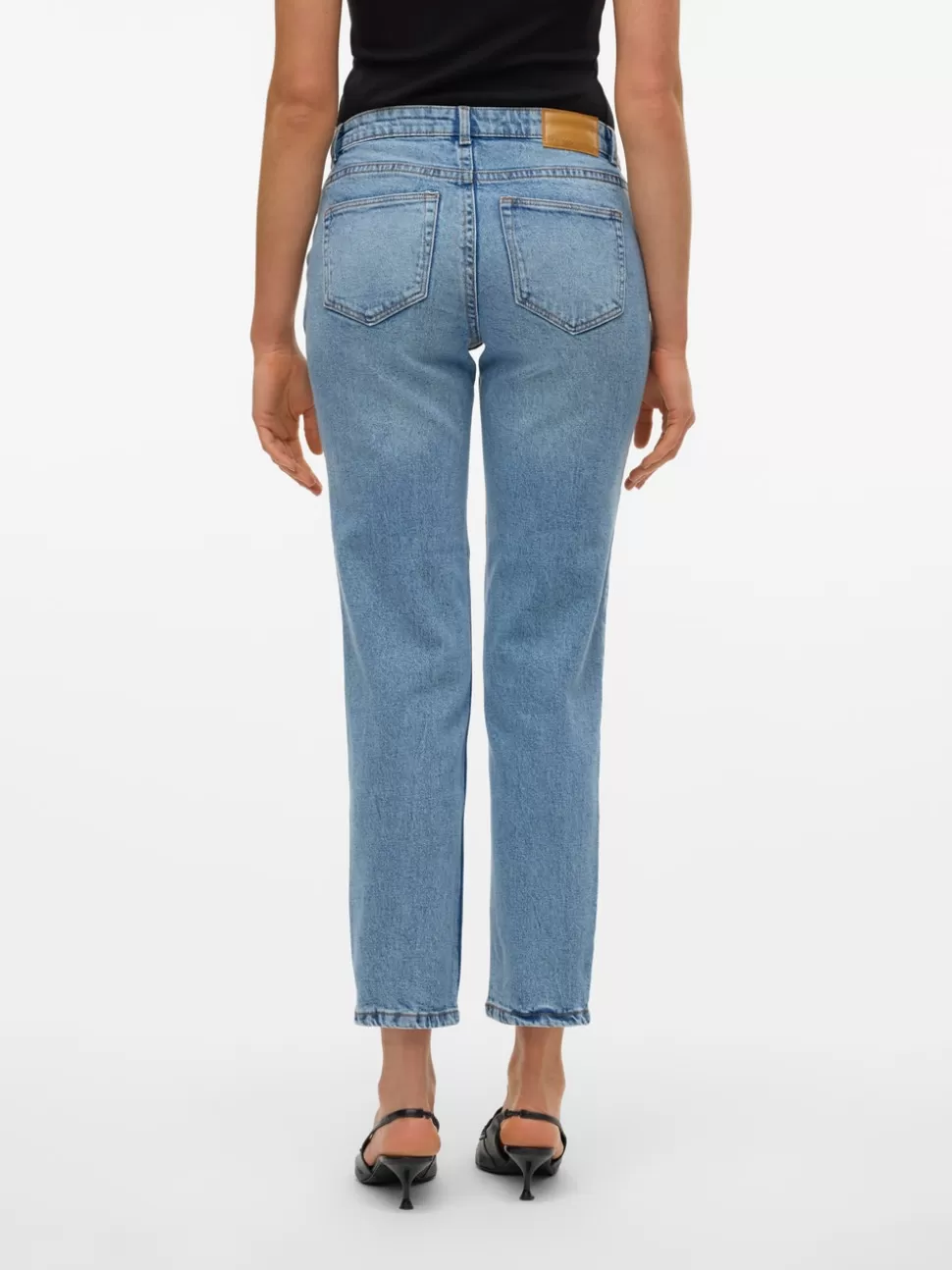Jeans | Basics^VERO MODA VMKYLA Medelhög Midja Rak Passform Jeans Light Blue Denim