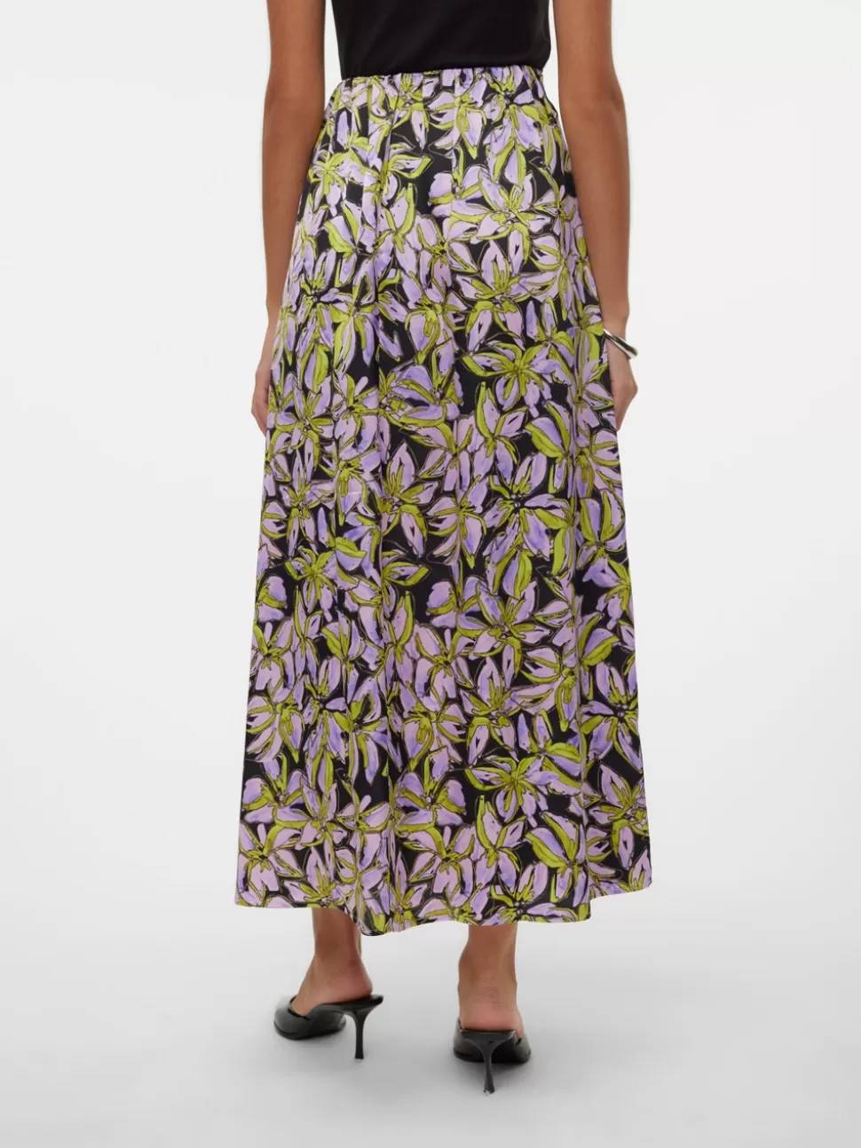 Kjolar^VERO MODA VMKYRA Lång Kjol Black