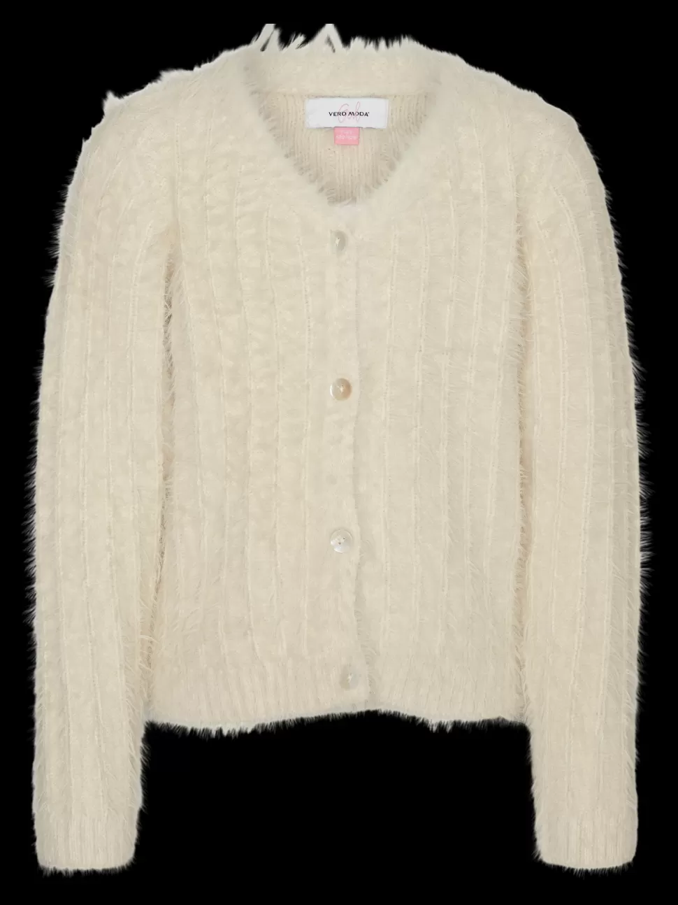 Stickat | Stickat^VERO MODA VMLAPOILU Stickad Kofta Birch