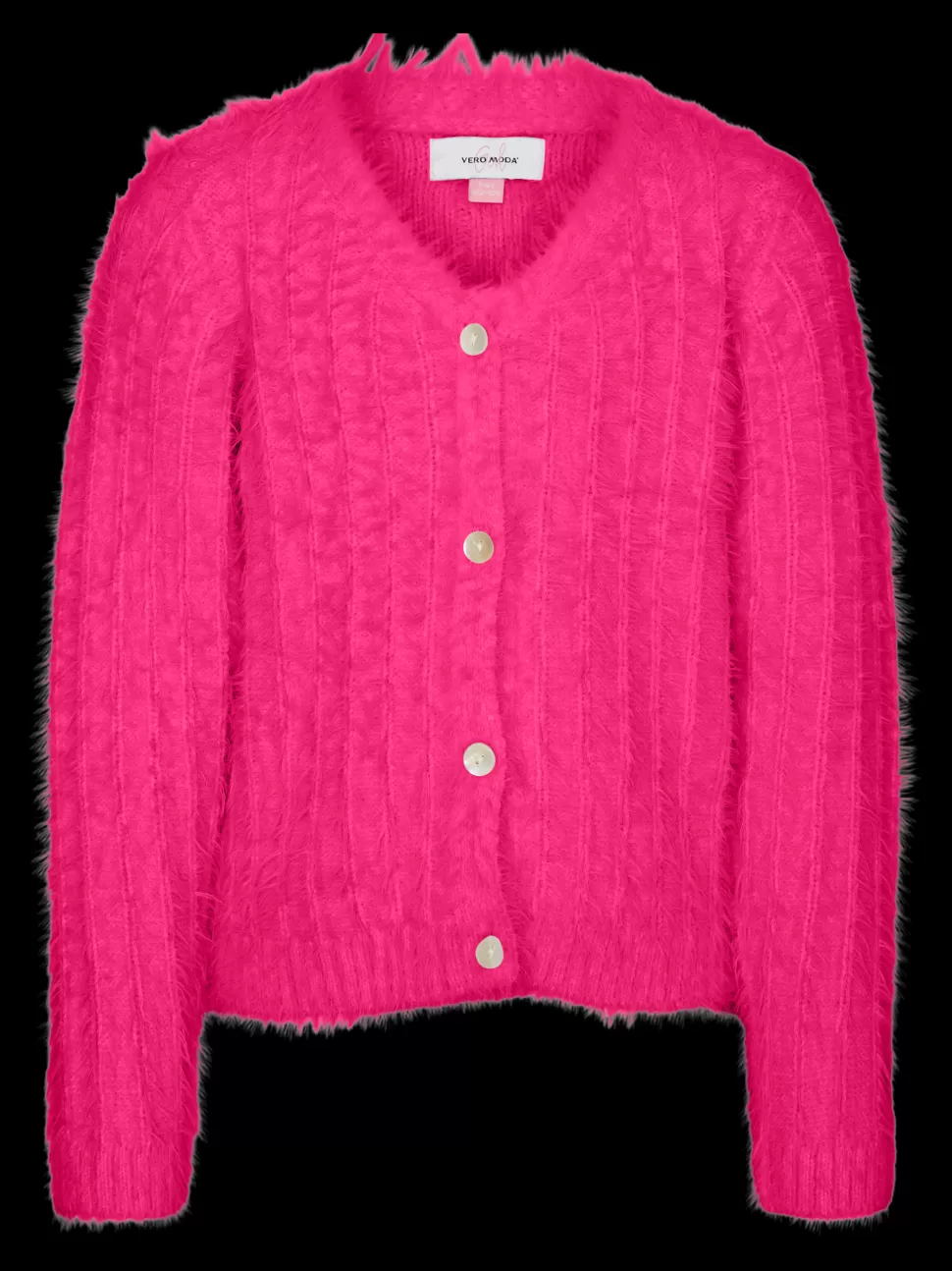 Stickat | Stickat^VERO MODA VMLAPOILU Stickad Kofta Birch