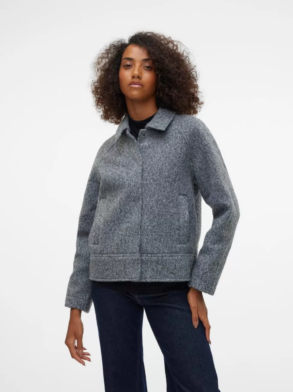 Jackor^VERO MODA VMLARA Jacka Medium Grey Melange