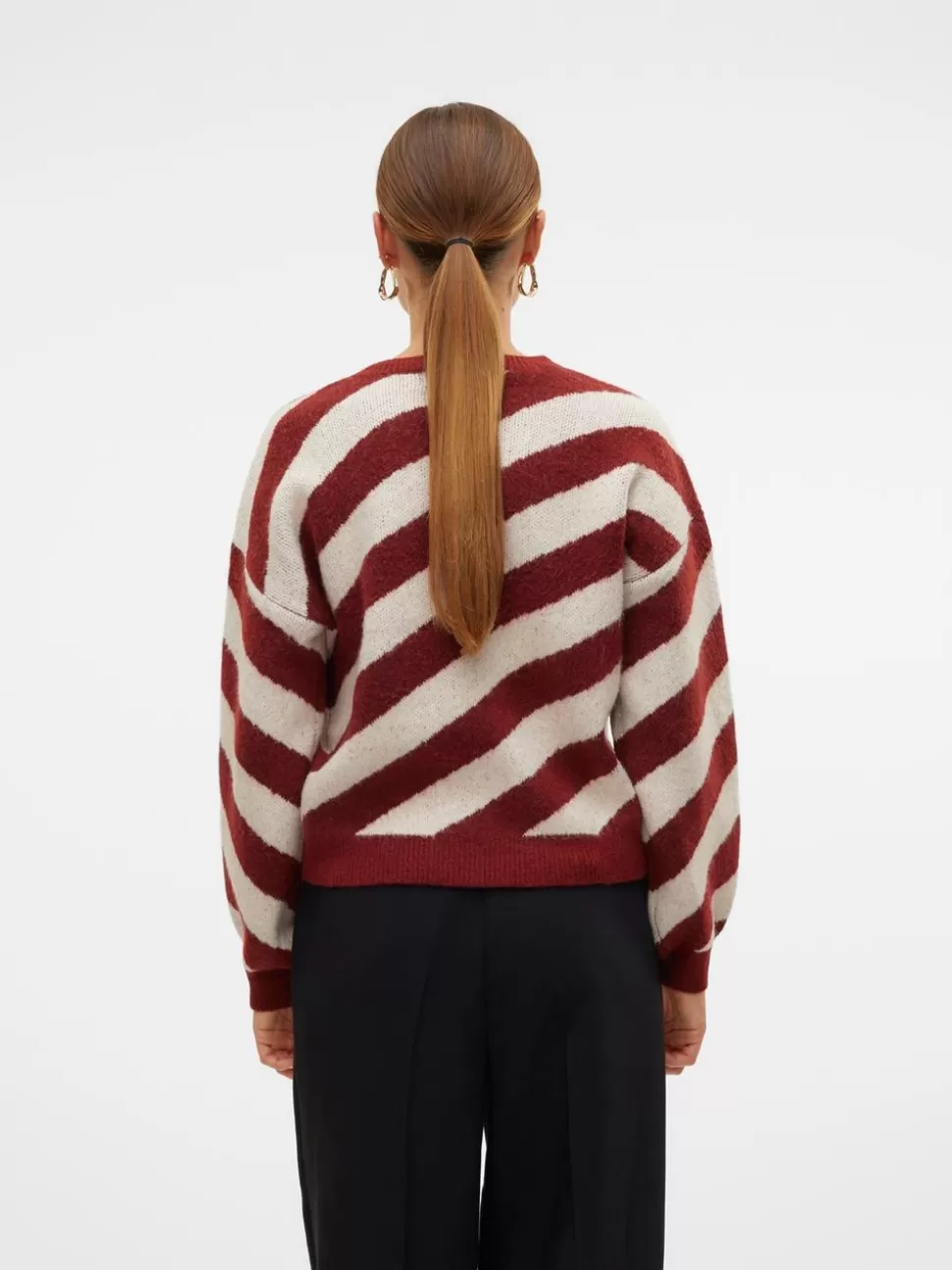 Stickat^VERO MODA VMLARA Pullover Fired Brick