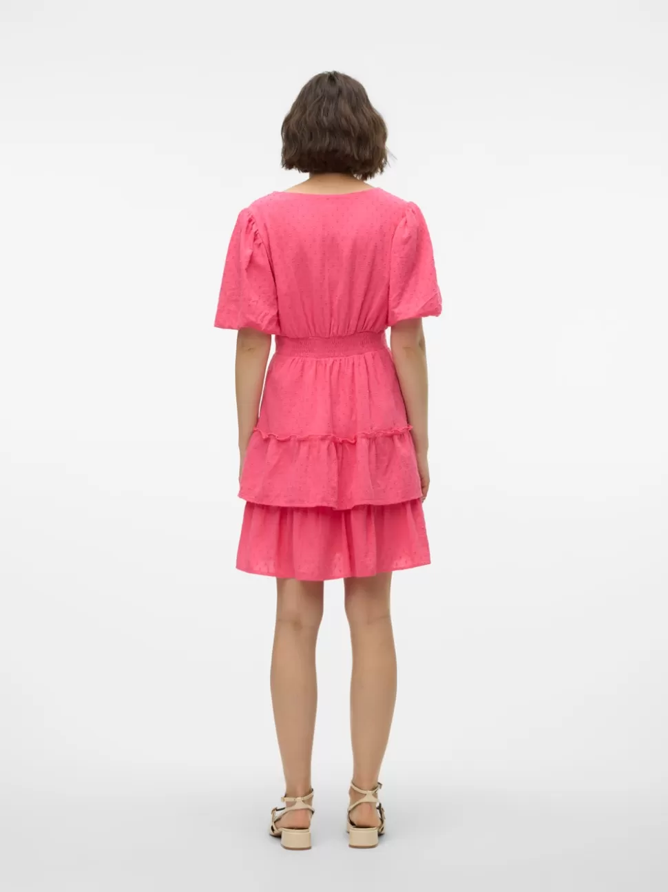 Klänningar^VERO MODA VMLARISA Kort Klänning Hot Pink