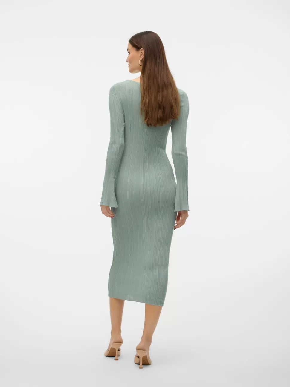 Klänningar^VERO MODA VMLAVONA Midiklänning Green Milieu