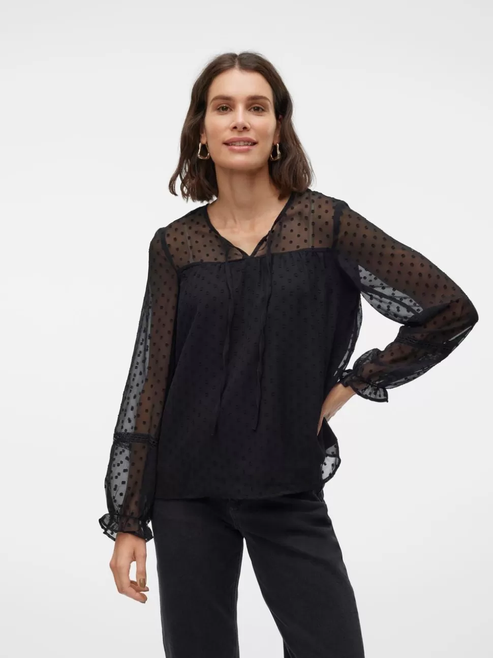 Toppar^VERO MODA VMLEAH Topp Black