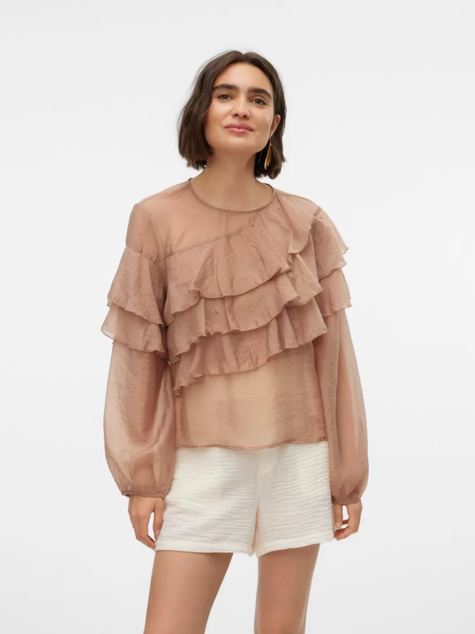 Toppar^VERO MODA VMLEANNA Topp Portabella