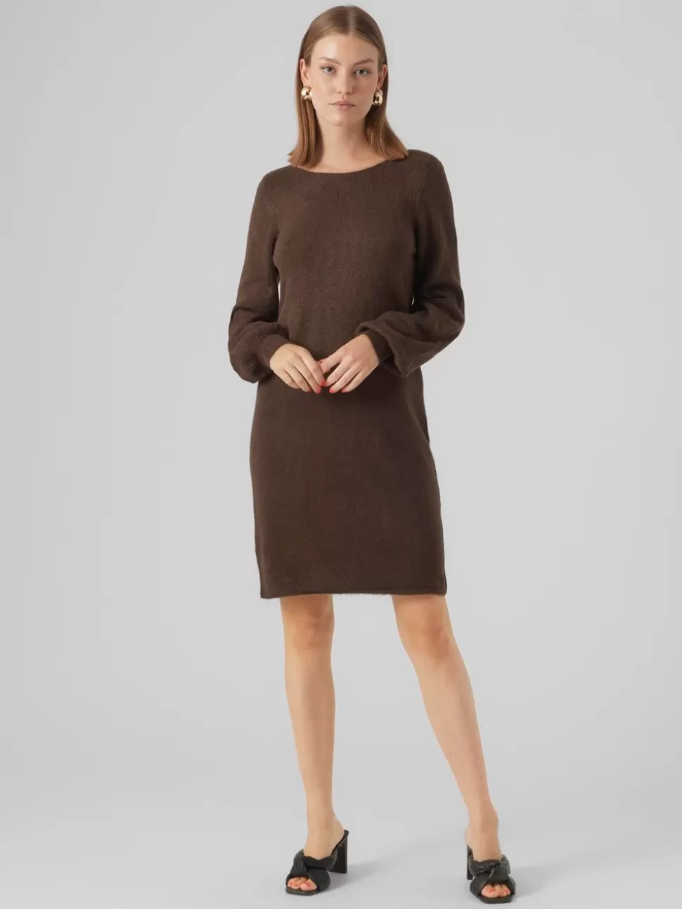 Klänningar | Basics^VERO MODA VMLEFILE Kort Klänning Chocolate Brown