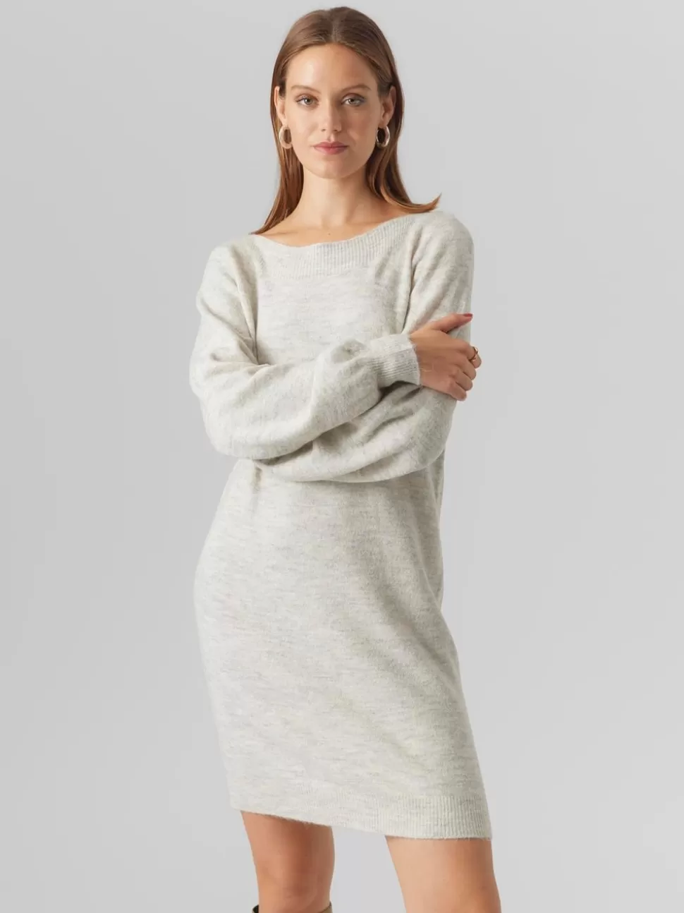 Klänningar | Basics^VERO MODA VMLEFILE Kort Klänning Light Grey Melange