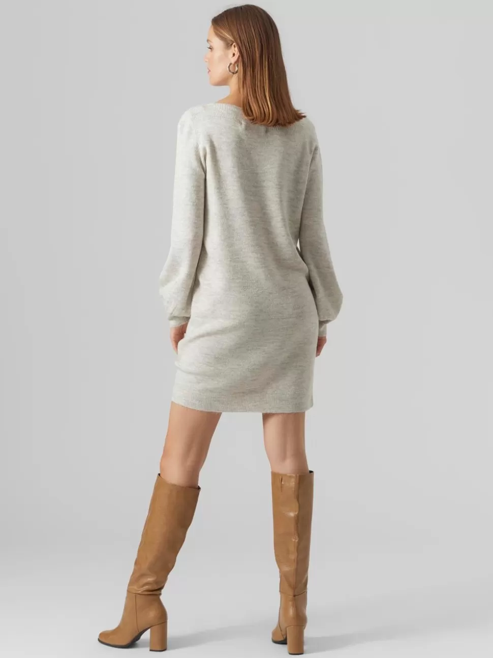 Klänningar | Basics^VERO MODA VMLEFILE Kort Klänning Light Grey Melange