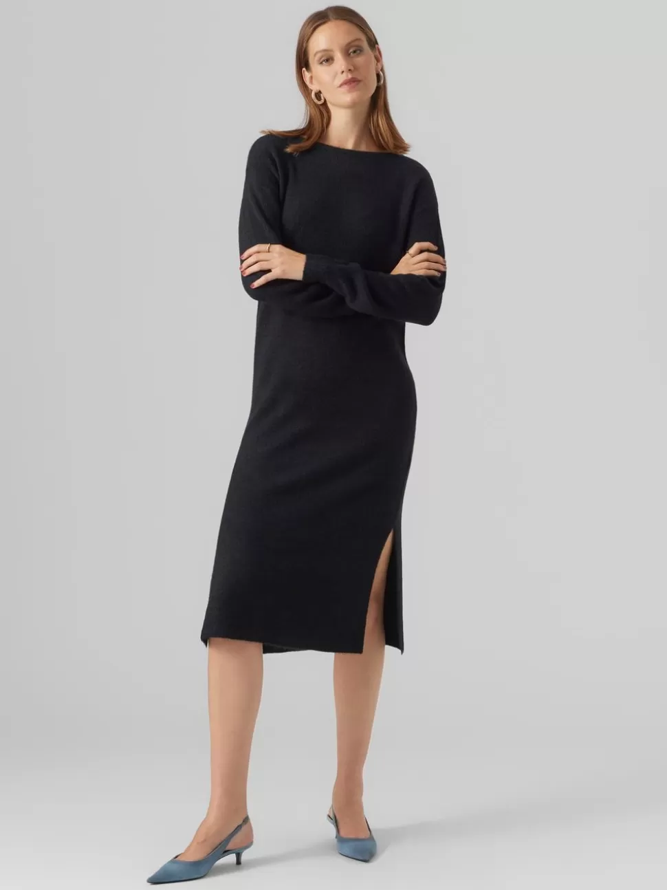 Klänningar^VERO MODA VMLEFILE Lång Klänning Black