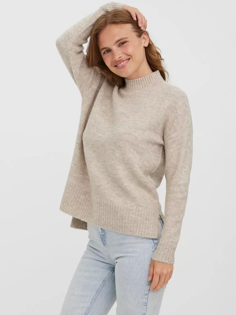 Stickat | Toppar^VERO MODA VMLEFILE Pullover Birch