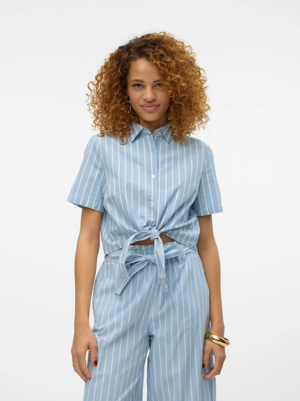 Skjortor | Toppar^VERO MODA VMLEONIE Denimskjorta Light Blue Denim