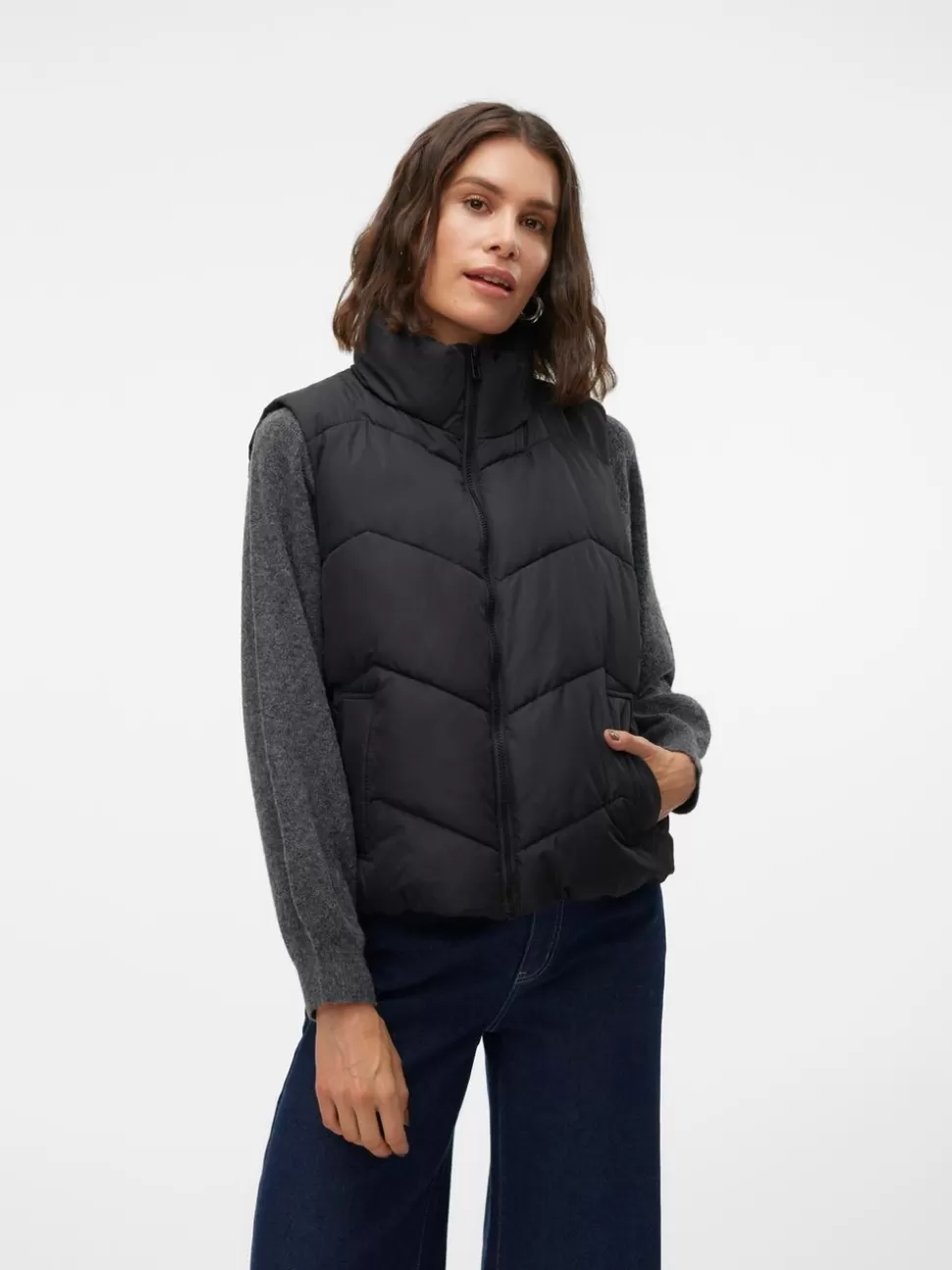 Jackor^VERO MODA VMLIGAEVA Ytterväst Black