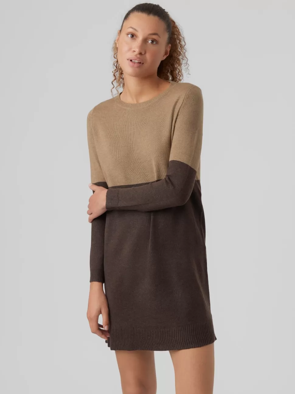 Klänningar^VERO MODA VMLILLIE Kort Klänning Coffee Bean