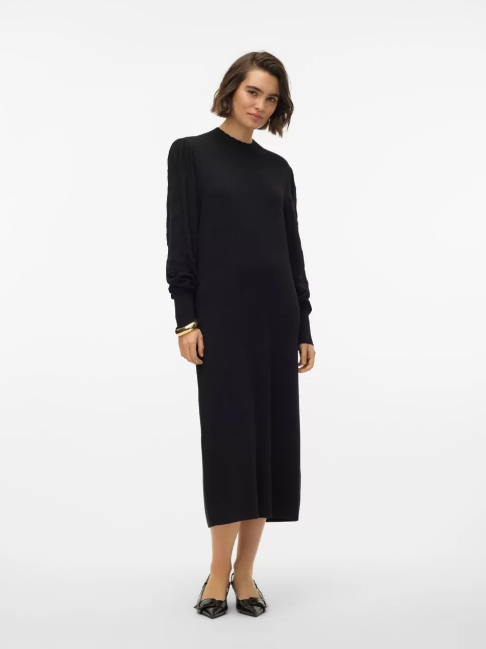 Klänningar^VERO MODA VMLIMONE Lång Klänning Black