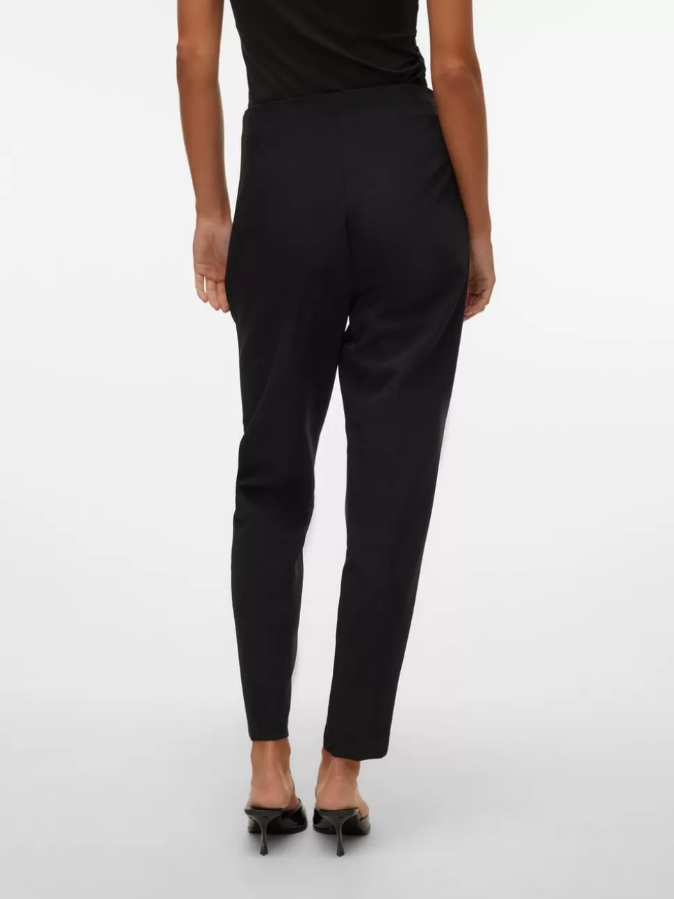 Byxor | Basics^VERO MODA VMLINA Hög Midja Byxor Black