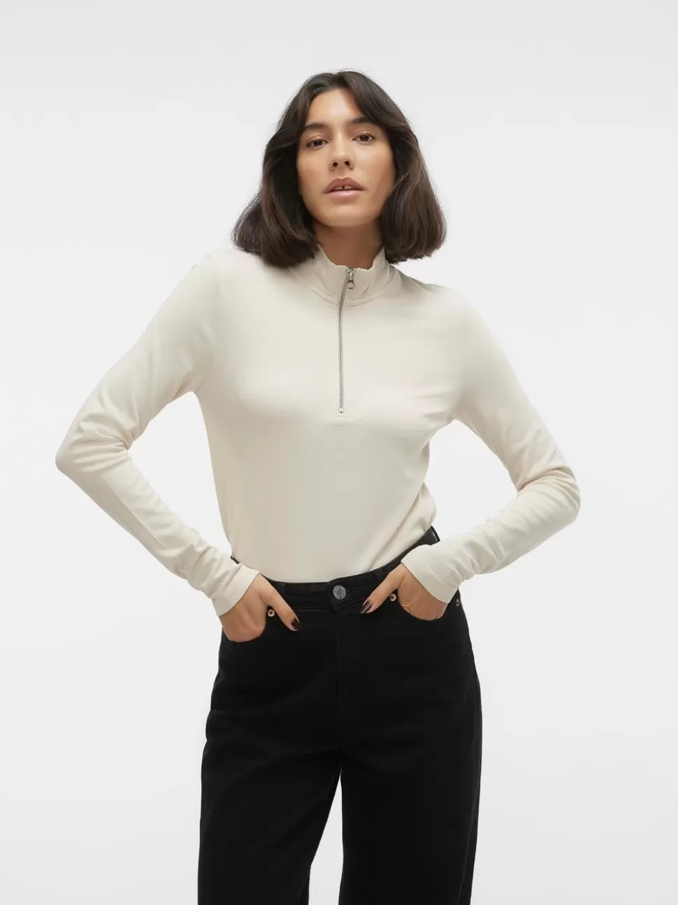 Toppar^VERO MODA VMLINDA T-shirt Birch