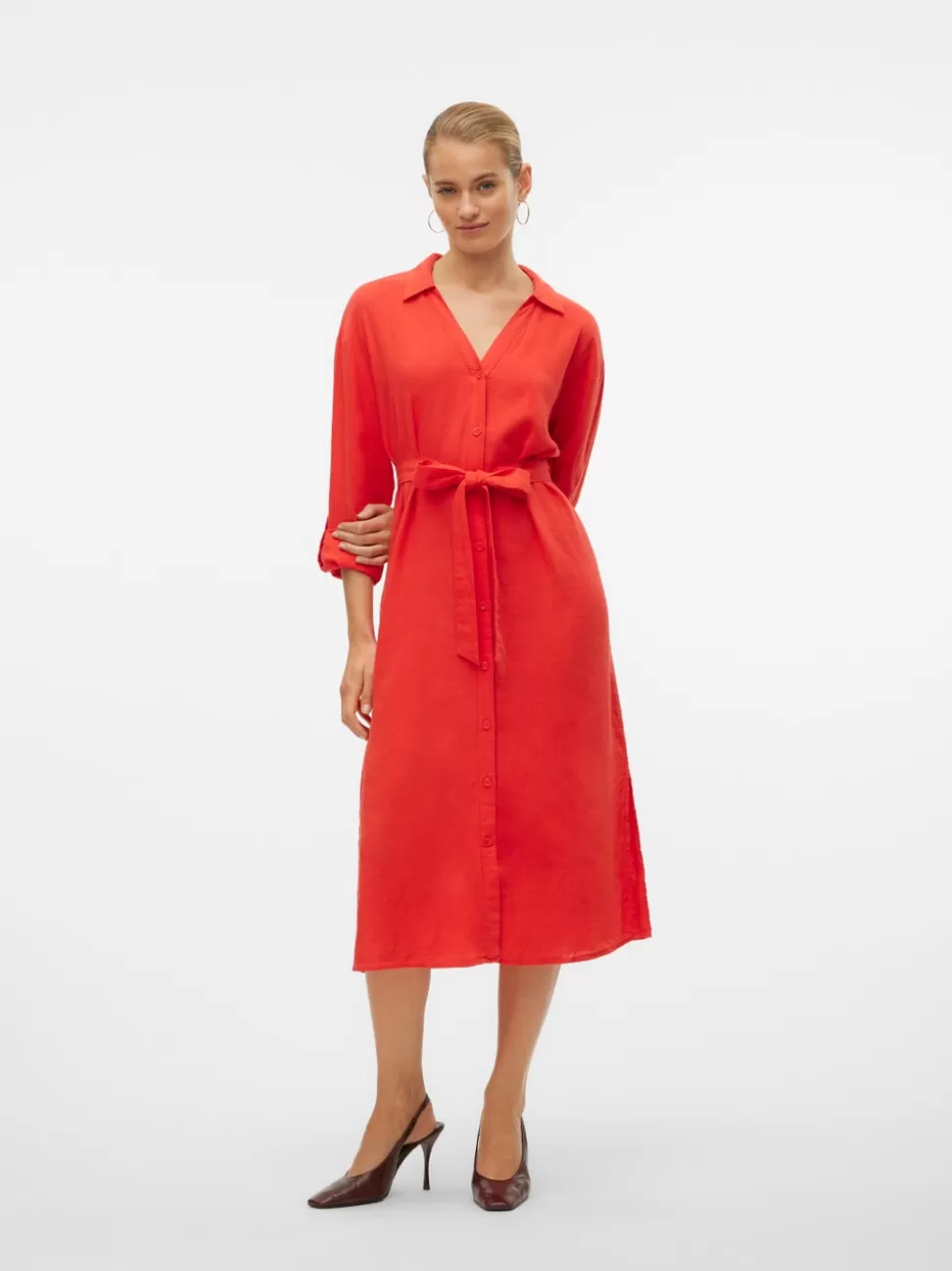 Skjortor | Toppar^VERO MODA VMLINN Skjorta Tomato