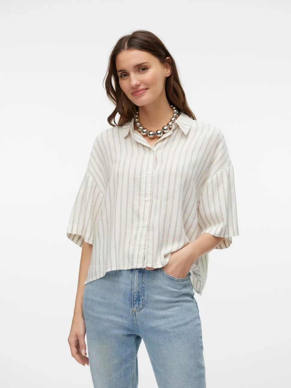Skjortor | Toppar^VERO MODA VMLINN Skjorta Snow White