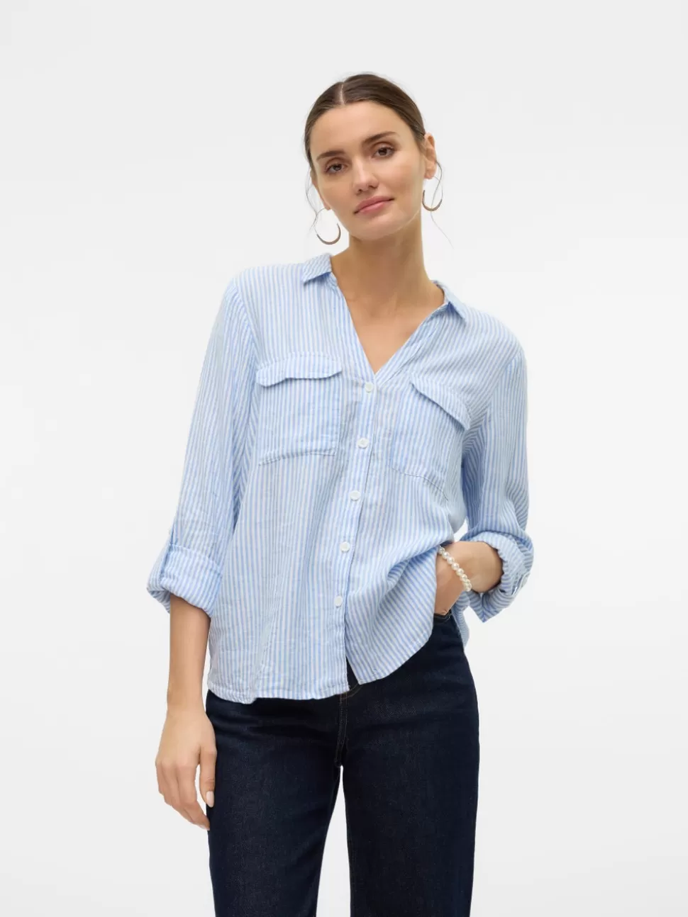 Skjortor | Toppar^VERO MODA VMLINN Skjorta Marina