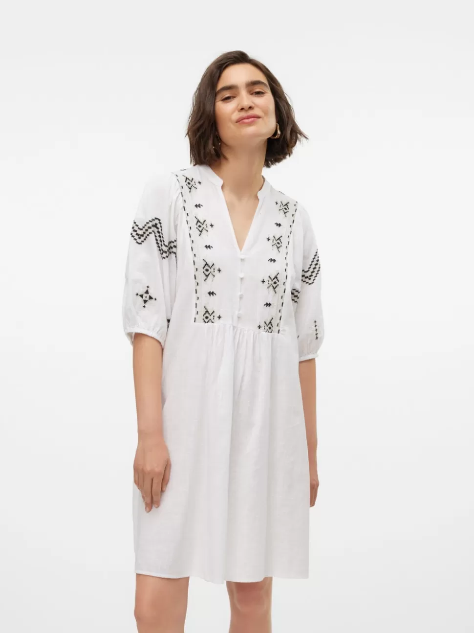 Klänningar^VERO MODA VMLIV Kort Klänning Bright White