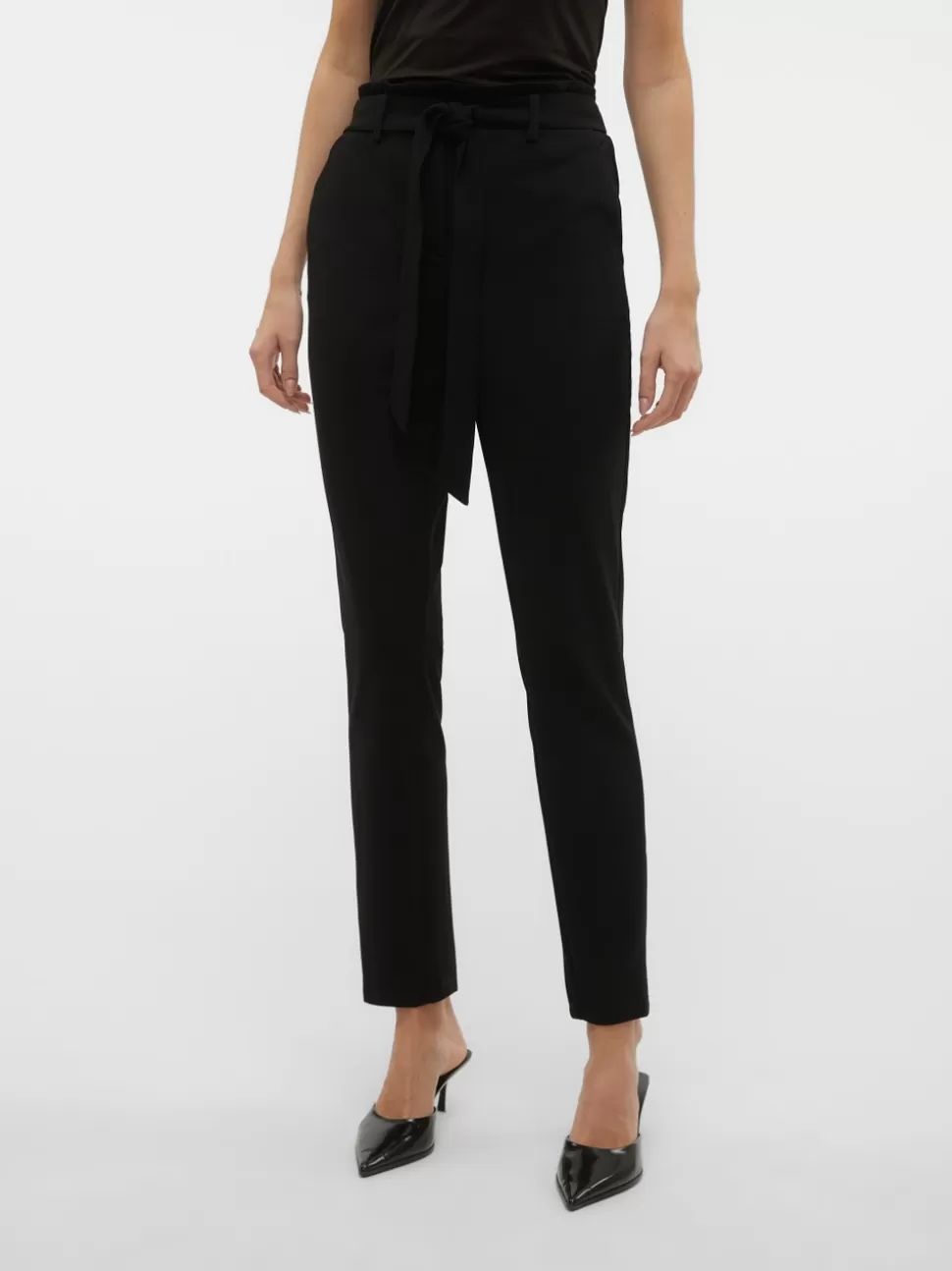 Byxor | Basics^VERO MODA VMLIVA Hög Midja Byxor Black