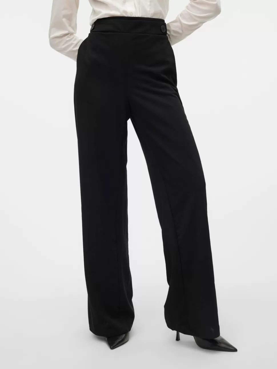 Byxor | Basics^VERO MODA VMLIVA Hög Midja Byxor Black