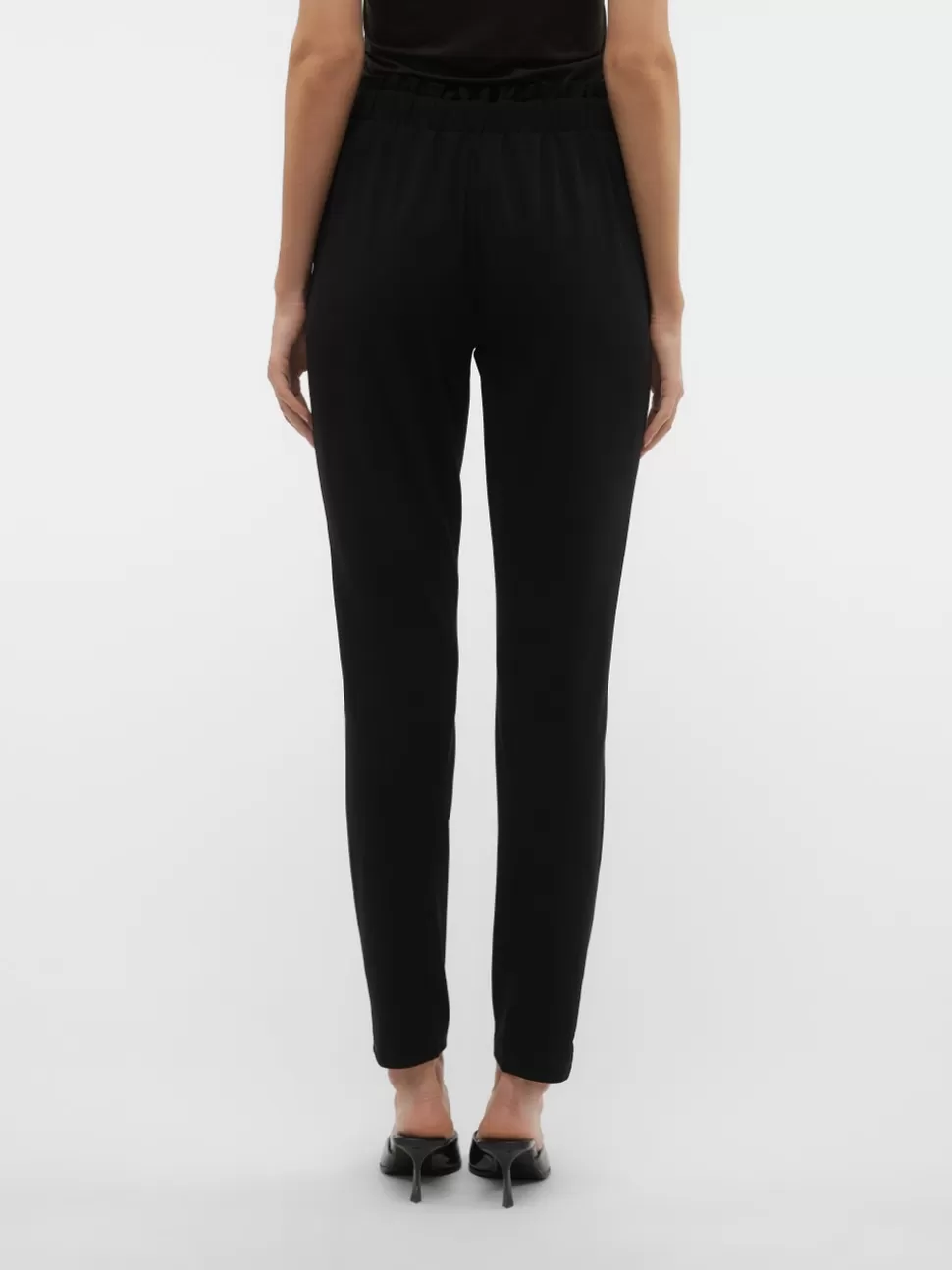 Byxor | Basics^VERO MODA VMLIVA Hög Midja Byxor Black