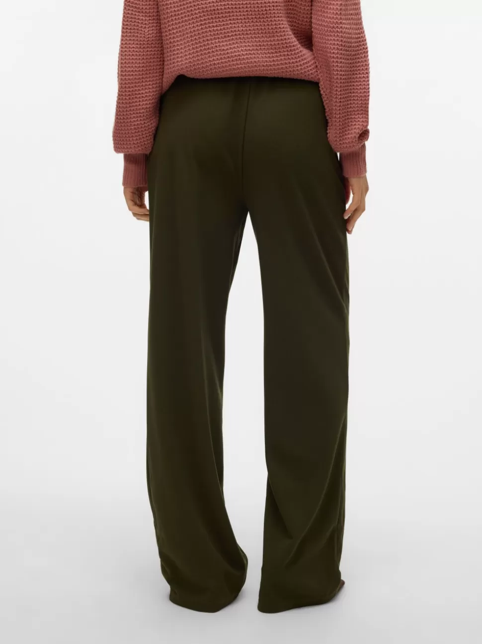 Byxor^VERO MODA VMLIVA Hög Midja Byxor Olive Night