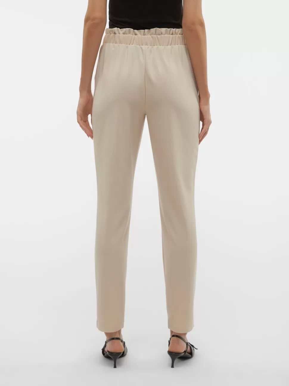 Byxor | Basics^VERO MODA VMLIVA Hög Midja Byxor Silver Lining