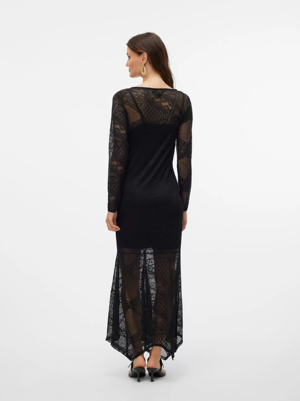 Klänningar^VERO MODA VMLOLLIE Lång Klänning Black