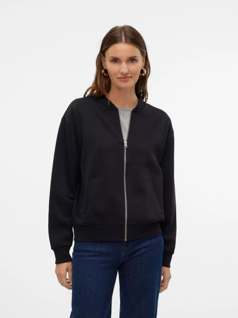 Sweatshirts | Hemmakläder^VERO MODA VMLONNIE Sweatkofta Black
