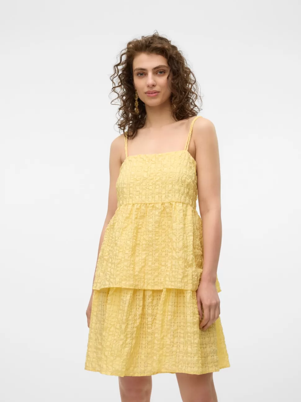 Klänningar^VERO MODA VMLOVE Kort Klänning Mellow Yellow