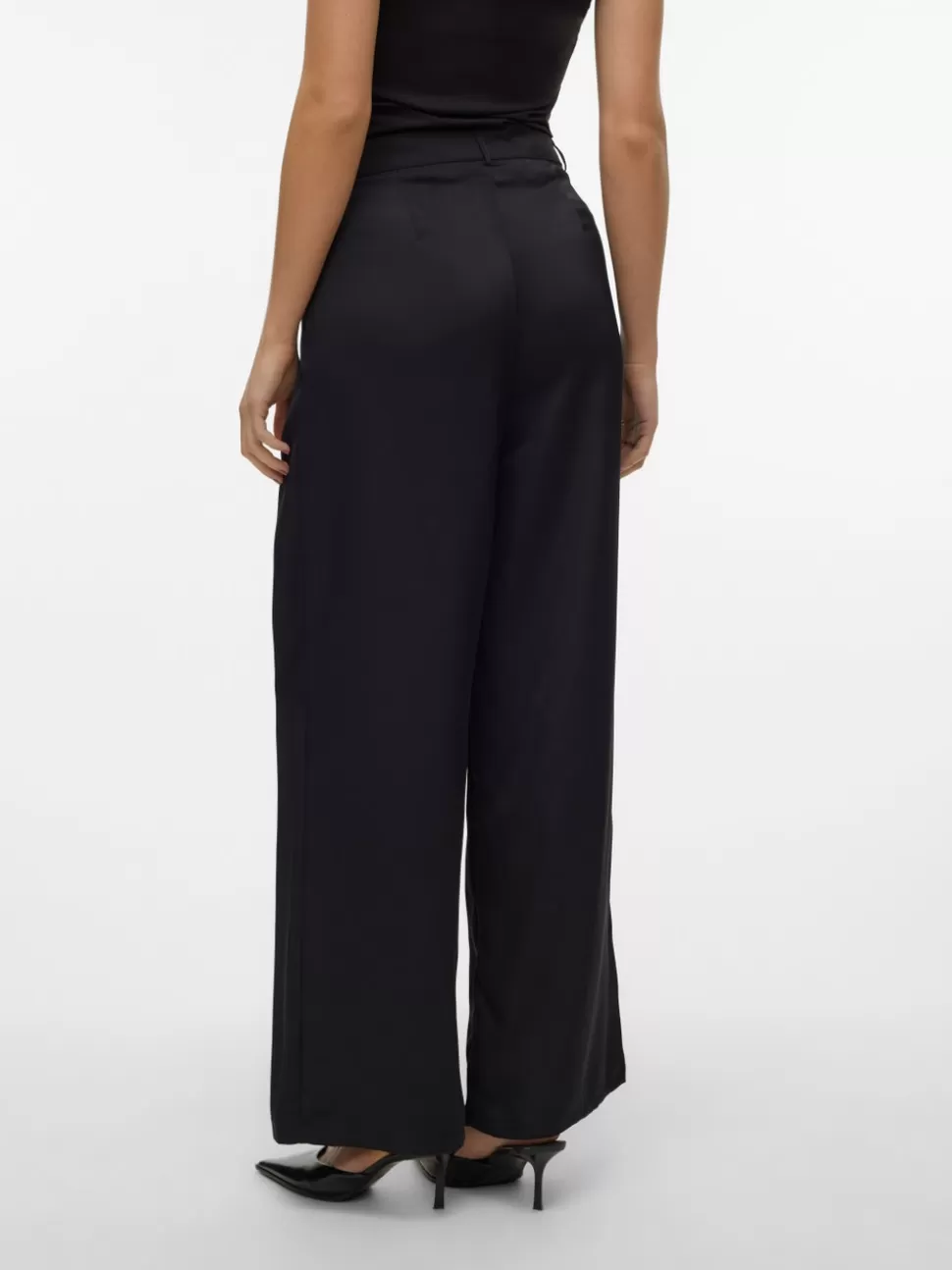 Festkläder | Byxor^VERO MODA VMLOVIE Hög Midja Byxor Black