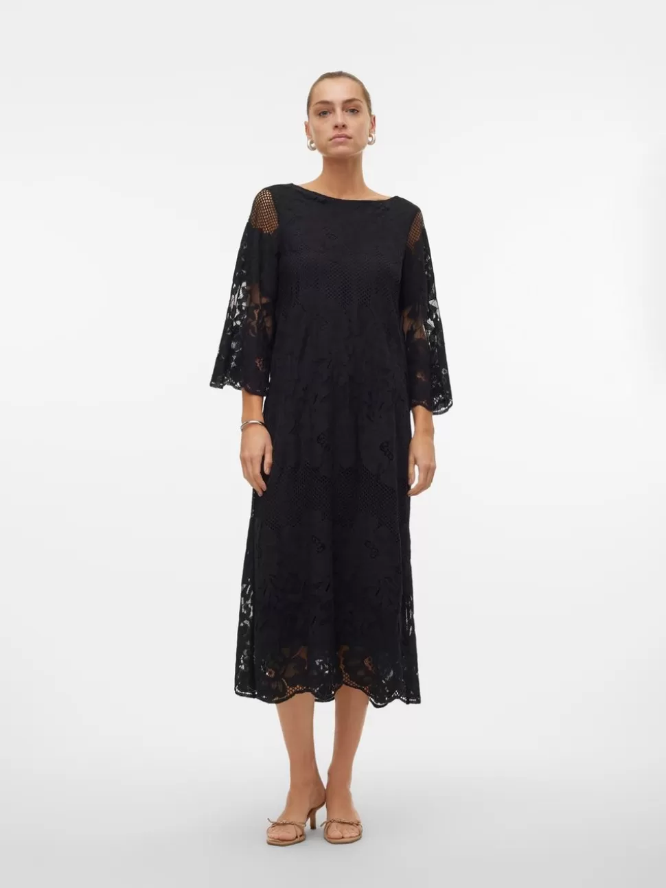Klänningar^VERO MODA VMLUNA Lång Klänning Black