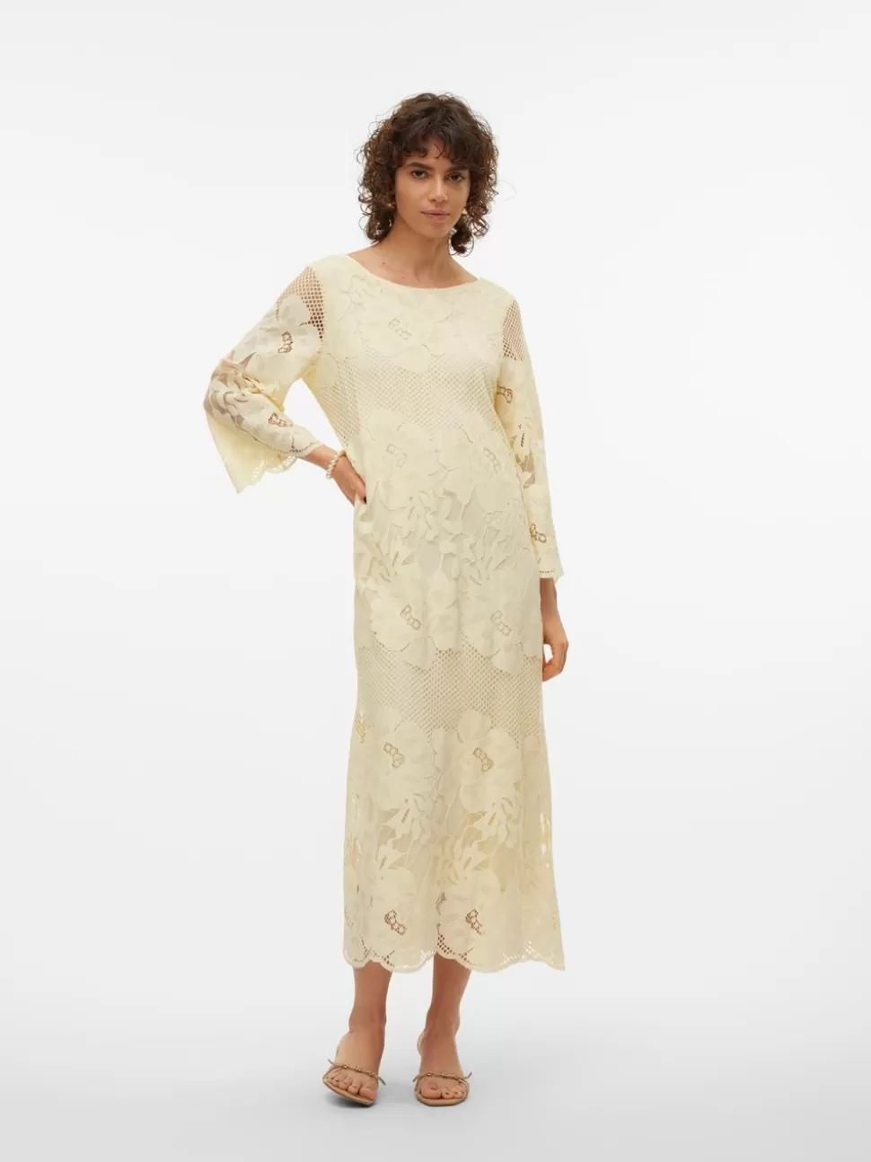 Klänningar^VERO MODA VMLUNA Lång Klänning Anise Flower