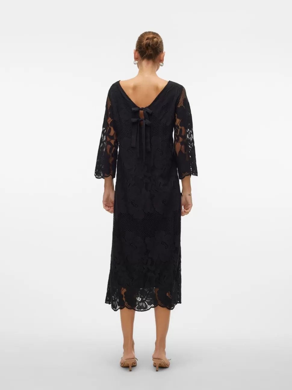 Klänningar^VERO MODA VMLUNA Lång Klänning Black