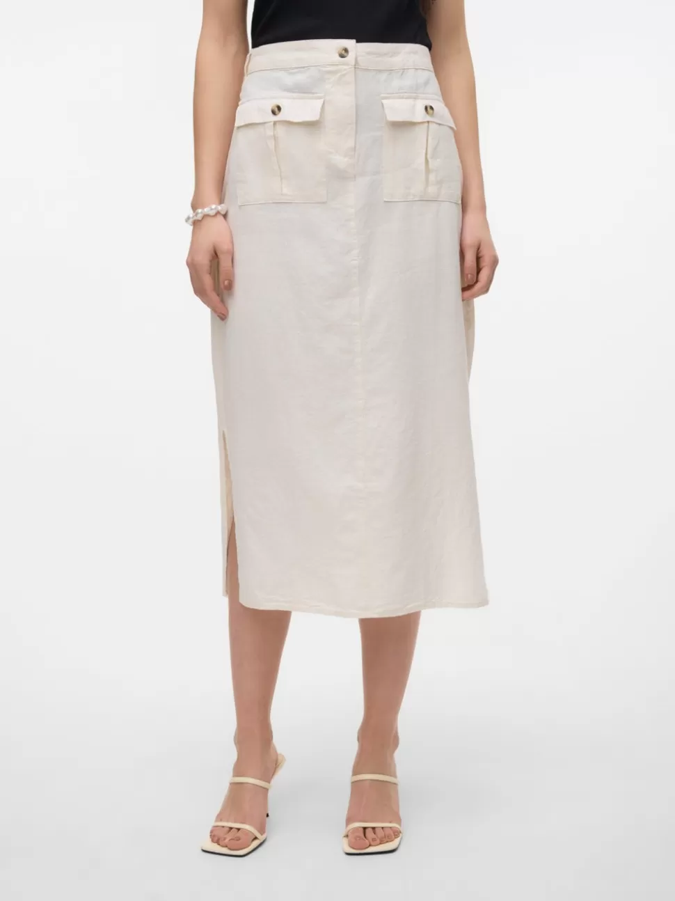 Kjolar^VERO MODA VMLUNA Midikjol Birch