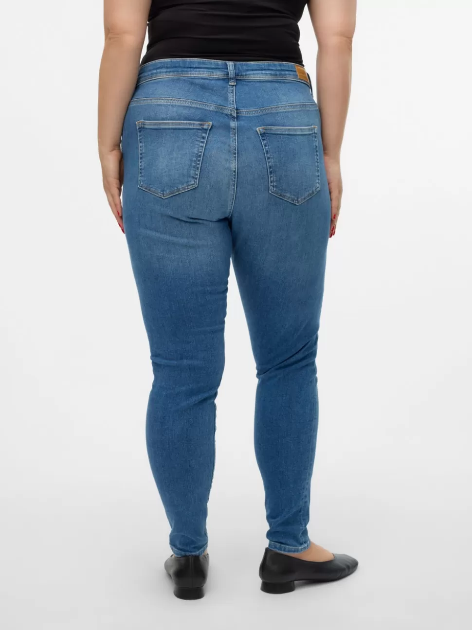 Jeans^VERO MODA VMLUX Medelhög Midja Slim Fit Jeans Medium Blue Denim