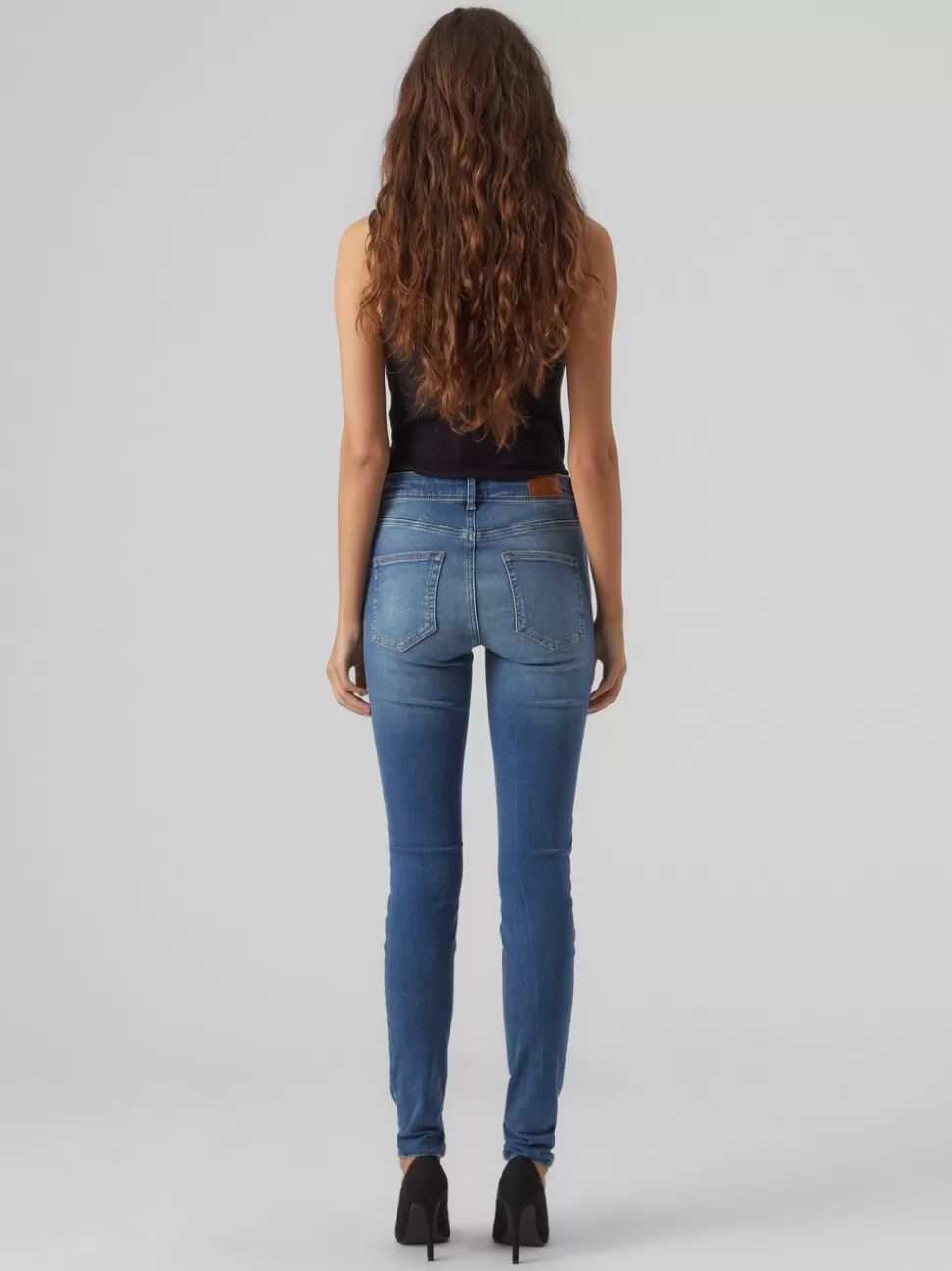 Jeans^VERO MODA VMLUX Medelhög Midja Slim Fit Jeans Medium Blue Denim