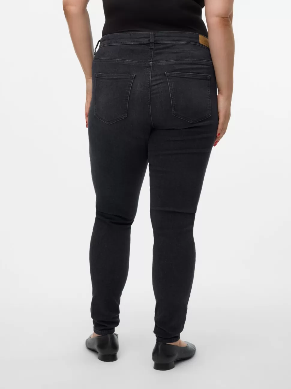 Jeans^VERO MODA VMLUX Medelhög Midja Slim Fit Jeans Black