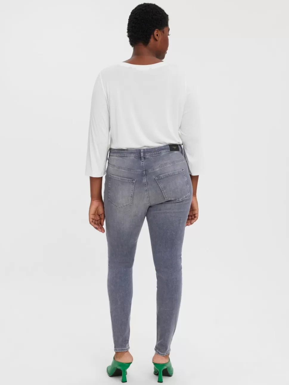 Jeans^VERO MODA VMLUX Slim Fit Jeans Medium Grey Denim